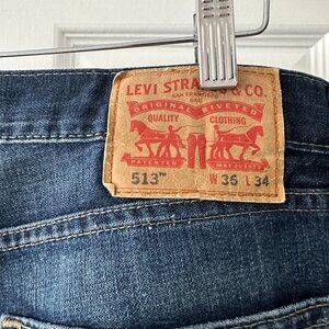 LEVI Red Tag Worn Men's Cut Jeans 36 x 34